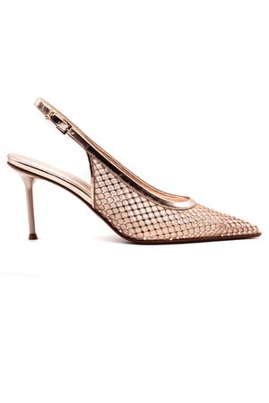 Slingback Greta in mesh e pelle color oro rosa SERGIO LEVANTESI | GRETA6PELLE